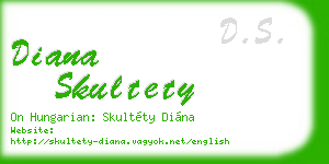 diana skultety business card